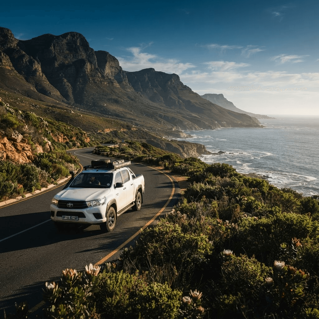 Toyota Hilux 4x4 on Clarens Drive, Cape Town